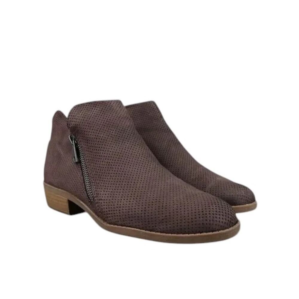 Universal Thread Shoes Womens 9 Booties Fashion Lifestyle Perforated Double Zip